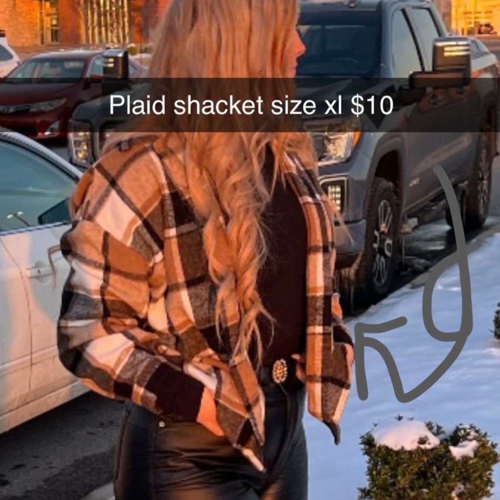 Plaid shacket